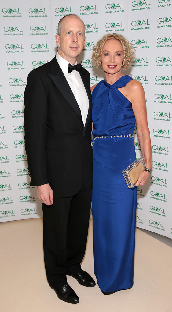Nick Walsh and Anne O Leary  at the Goal 2016 Charity Ball at the RDS Dublin.
Picture :Brian McEvoy
No Repro fee for one use