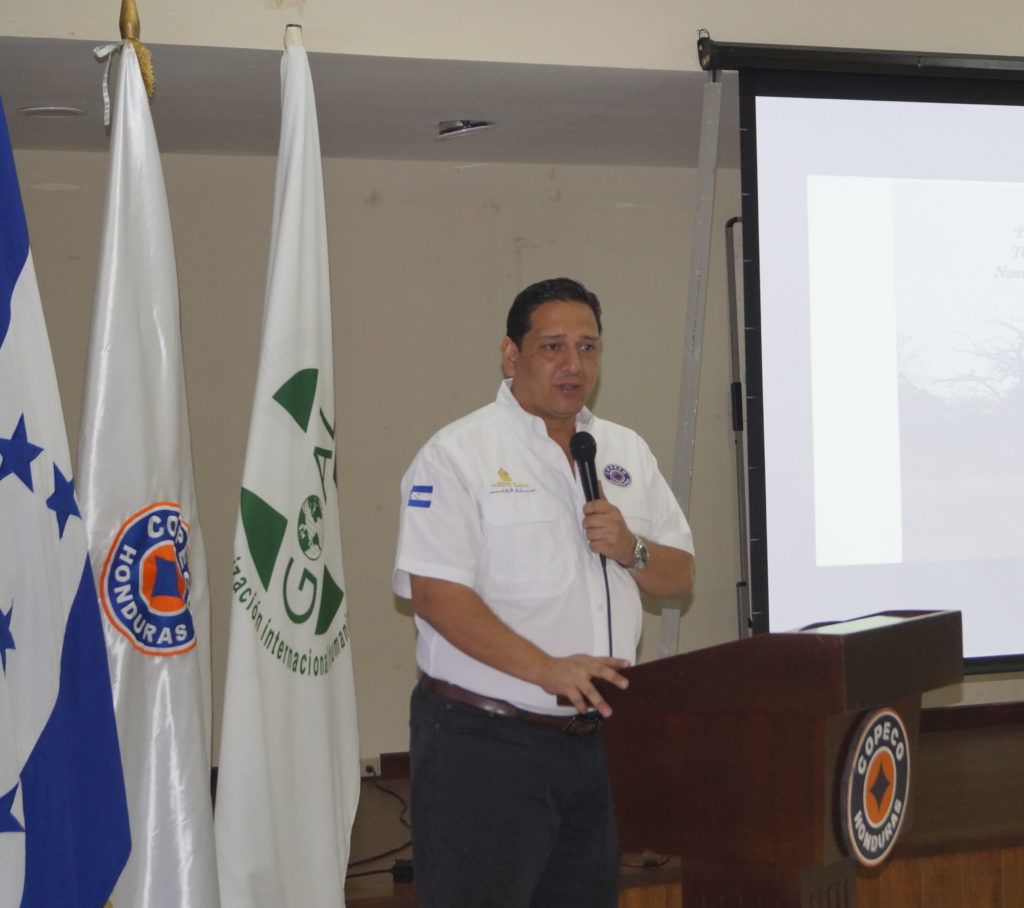 Gabriel Rubí, Secretary of state in the Honduran Risk and Contingency Management Office during the tool´s launch Event