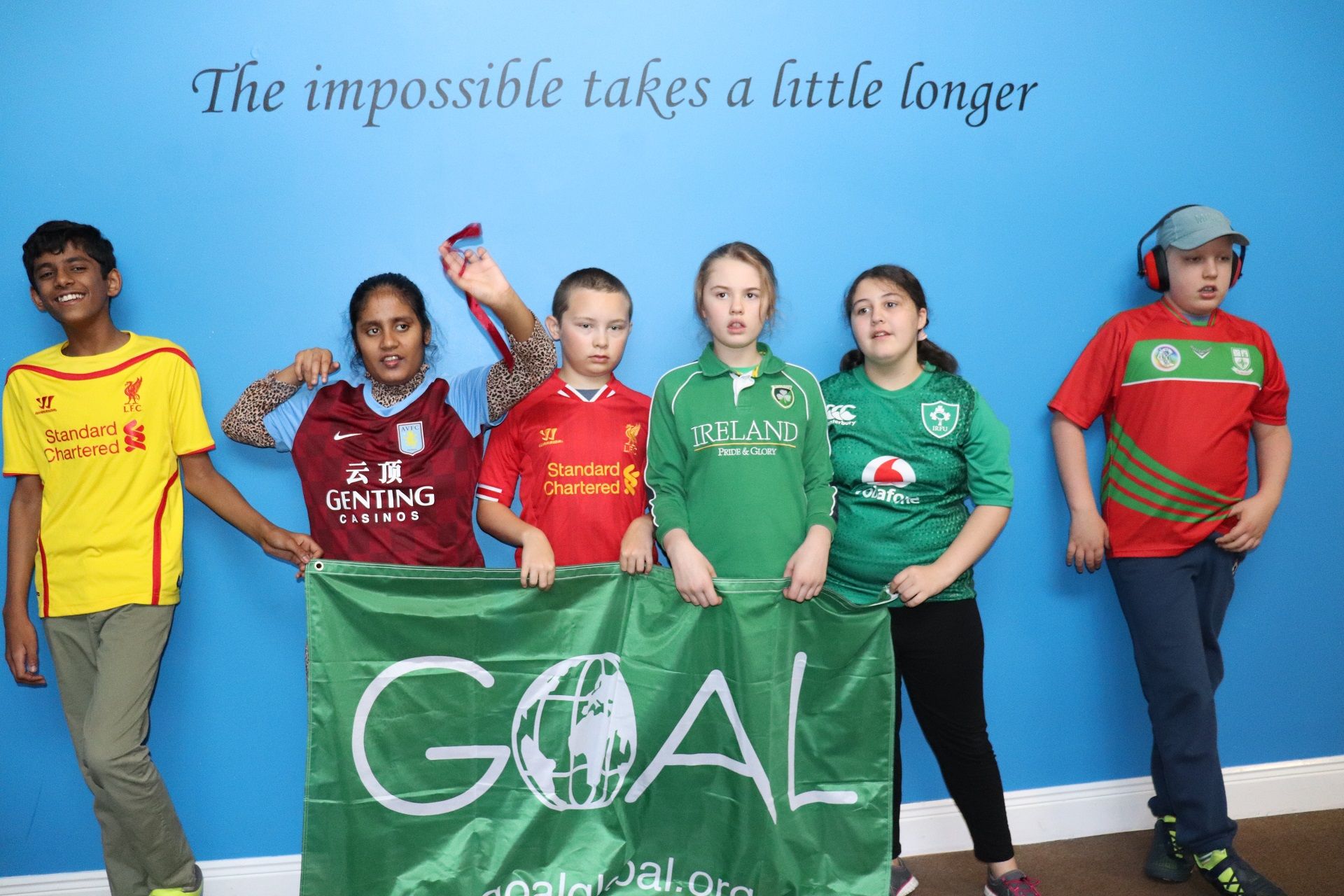 Students of Saplings Special School Tog Out for GOAL Jersey Day