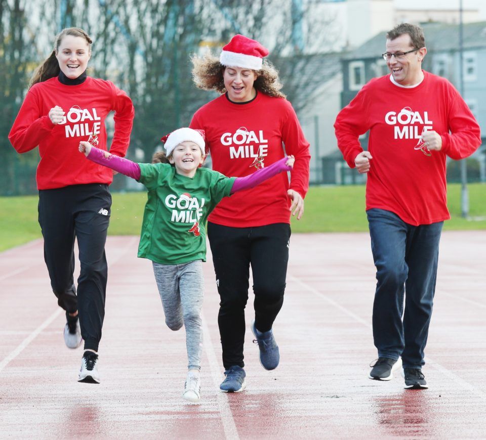 99 NO FEE GOAL Mile GOAL Mile 2019 launch with Ambassadors Ciara Mageean, Jenny Murphy and Paul Howard.