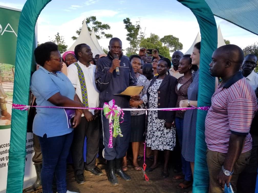 GOAL Uganda formally handed over vital new water infrastructures constructed last year with funding from charity: water to the local leaderships in Bugiri and Namayingo Districts in the east of the country. The works are  benefiting more than 50,000 people. January 2020