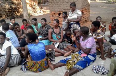 mothers receive training on MUAC tape