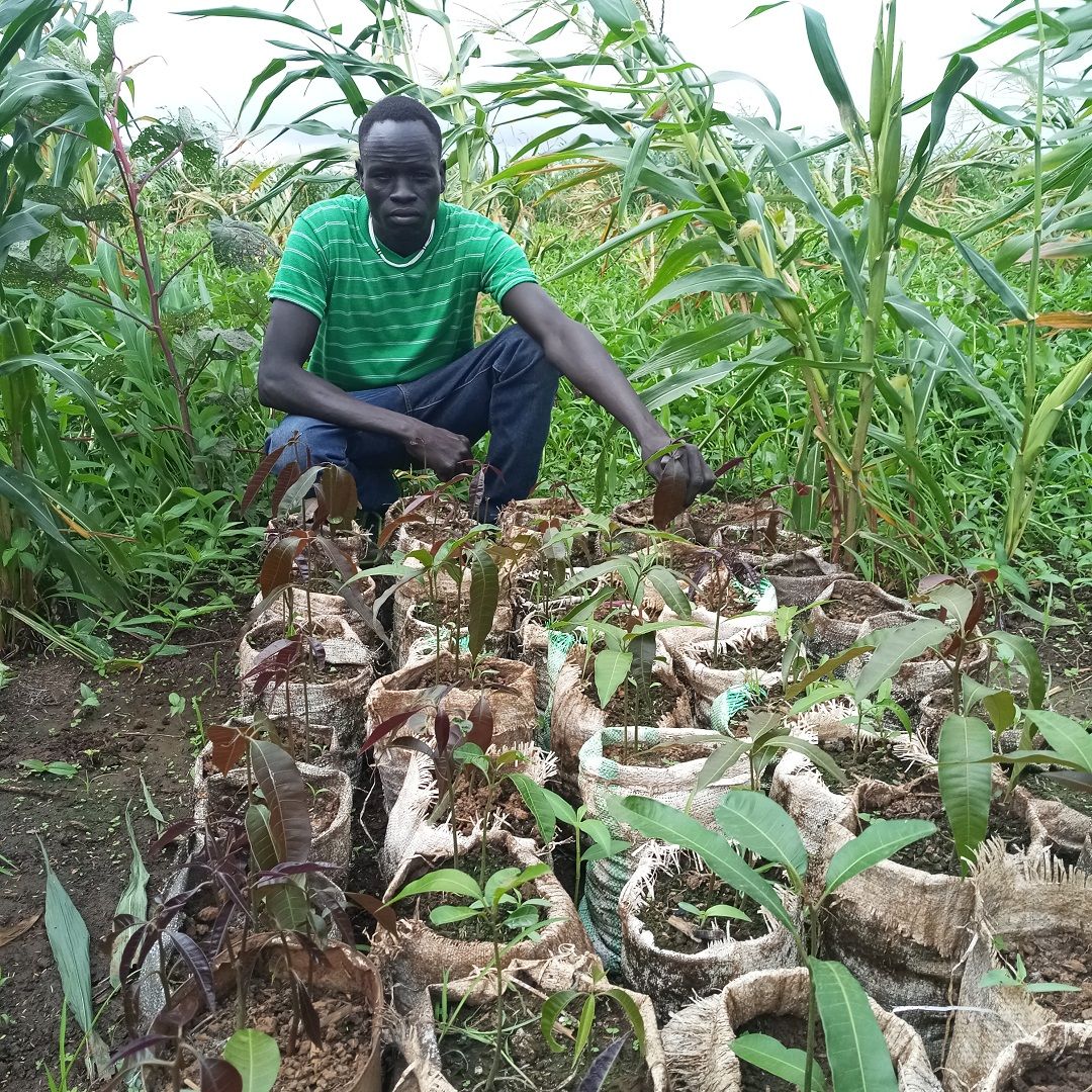 Panom Gatluak leads a group of 25 farmers in the RECOVER programme in Ulang, South Sudan.