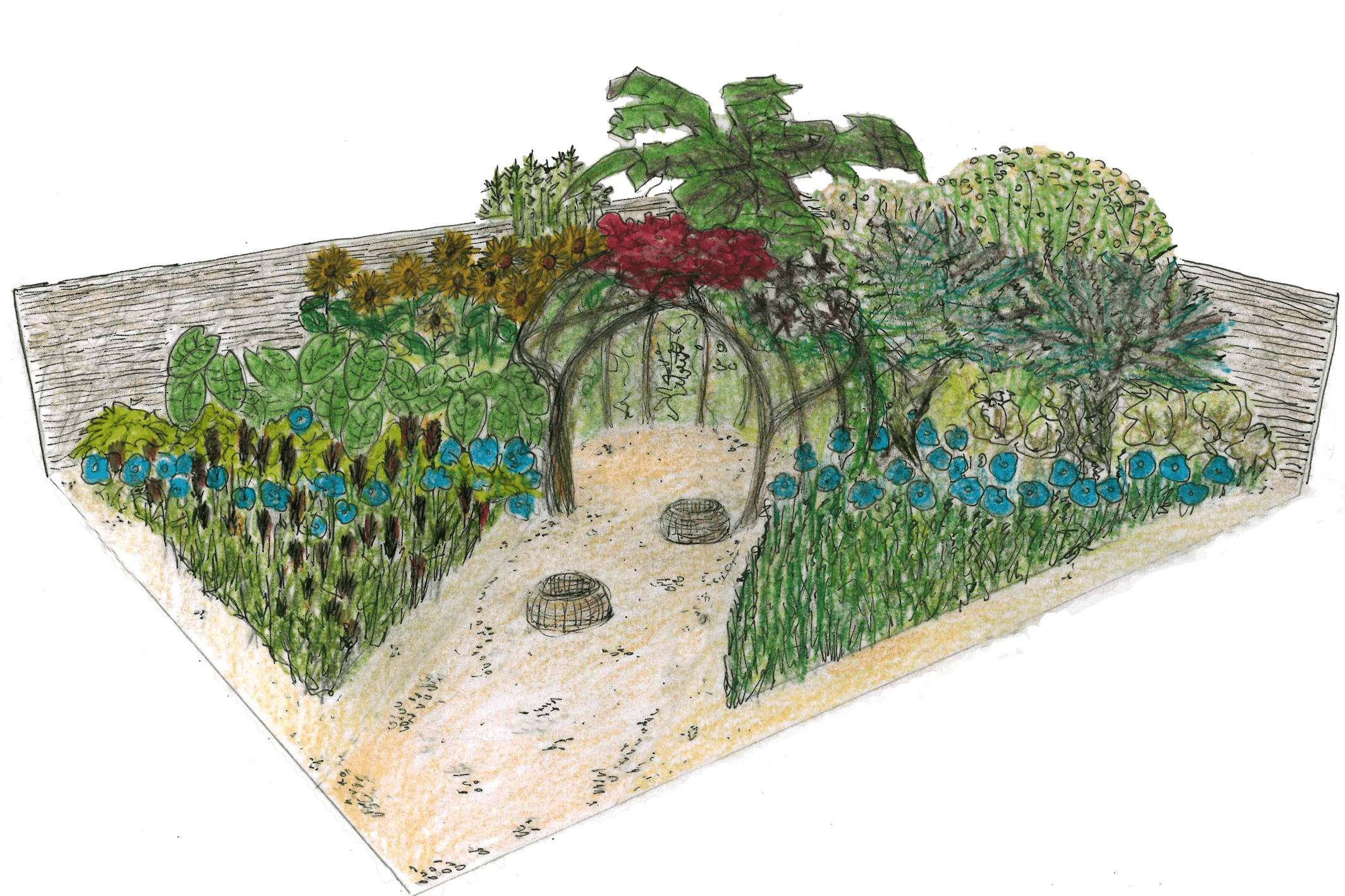 GOAL Global Garden illustration Tunde Perry BBB2023