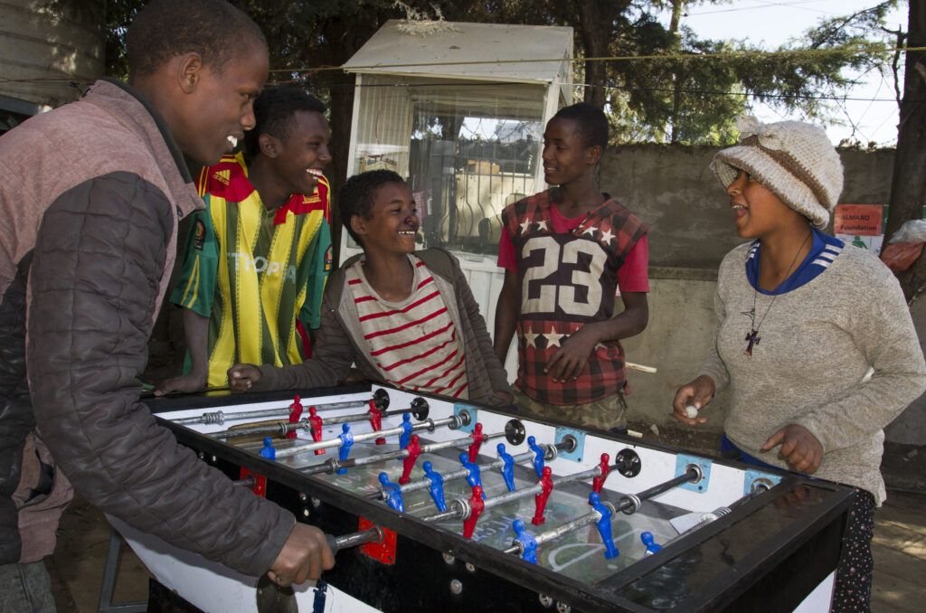 Children playing at GOAL's ChildSPACE programme 