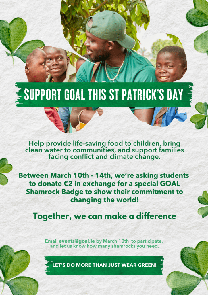 Support GOAL this St Patrick’S Day