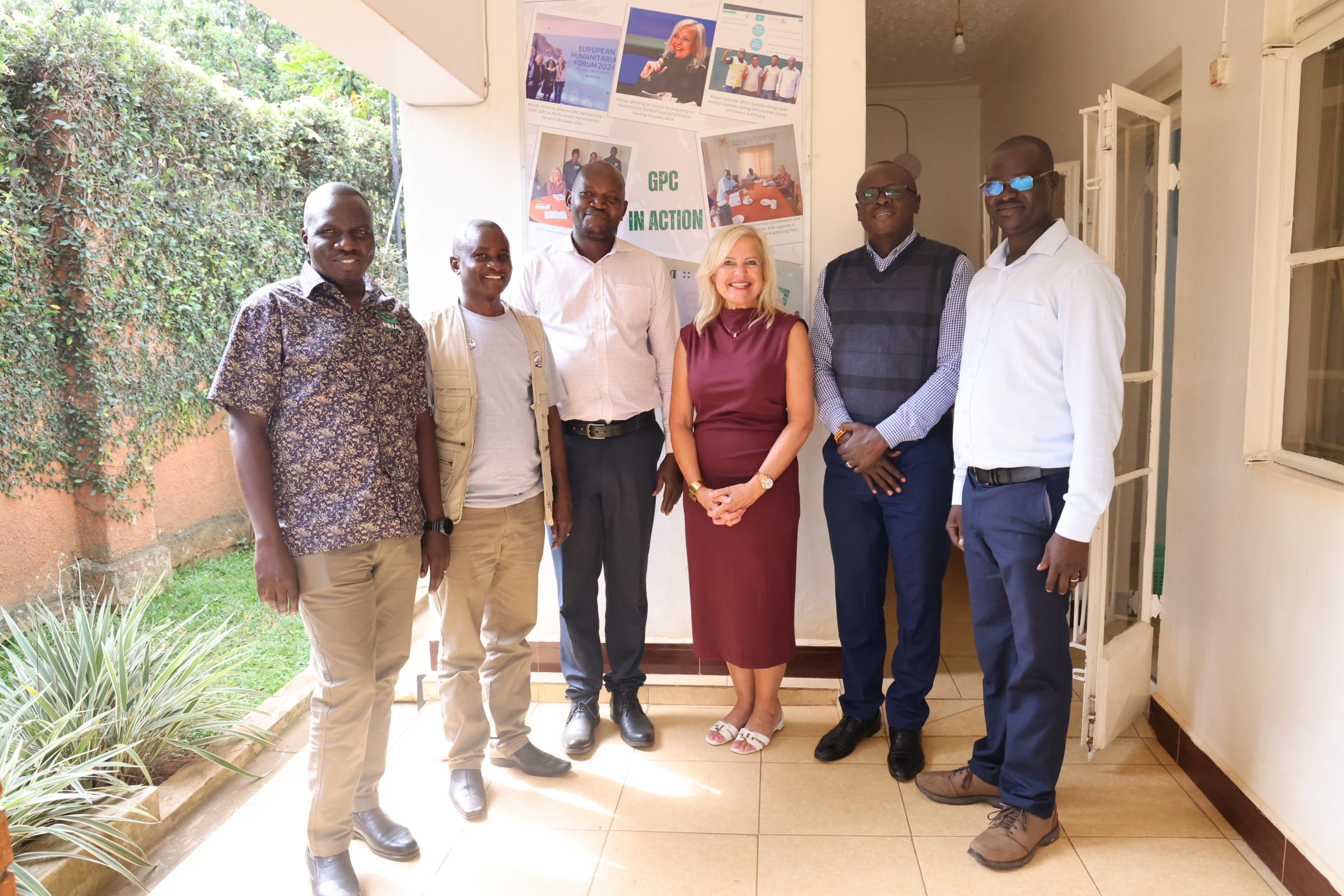 The Global Partnership Centre team together with three partners from Uganda.